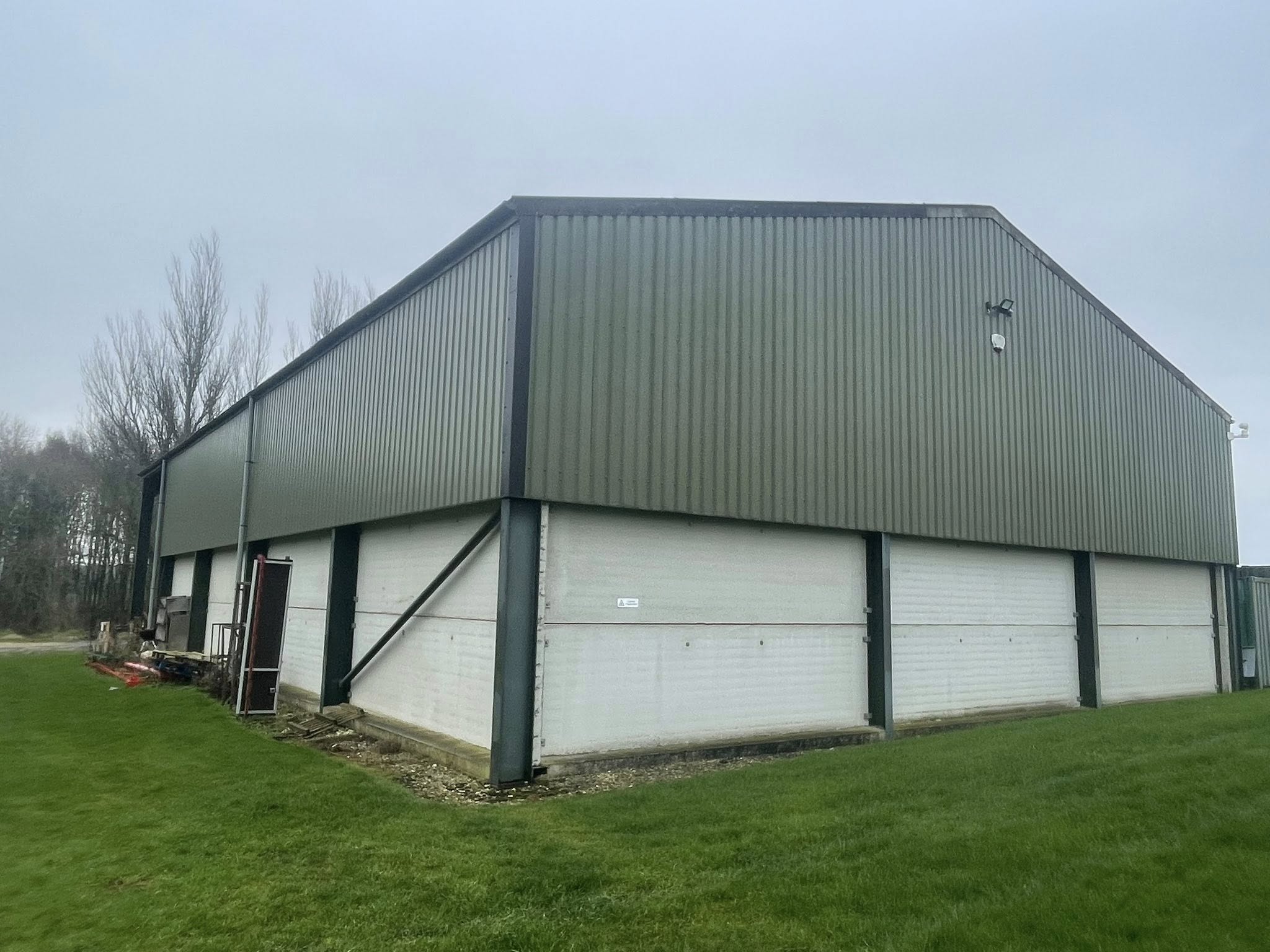 Smokey Grey corrugated sheets providing a sleek modern finish.